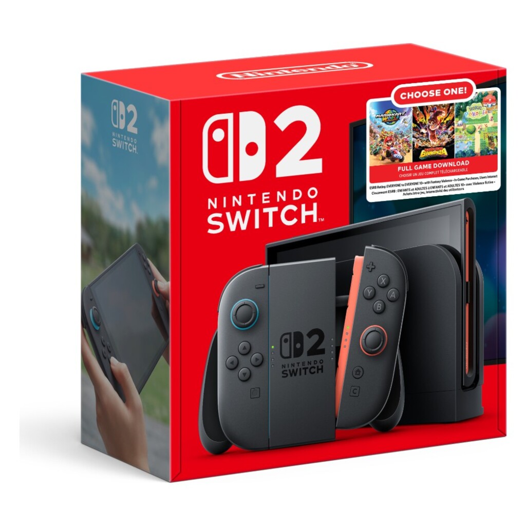 CONSOLA NINTENDO SWITCH 2 CHOOSE YOUR GAME BUNDLE 256GB + JUEGO A ELECCIÓN GREY