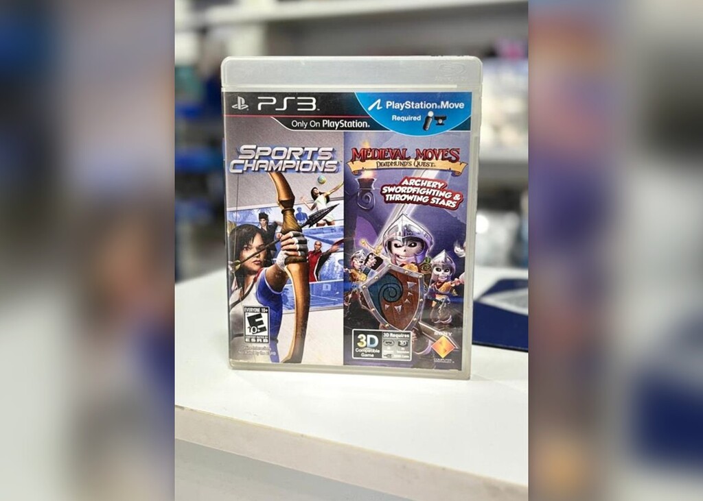 SPORTS CHAMPIONS + MEDIEVAL MOVES JUEGO PS3 ABIERTO