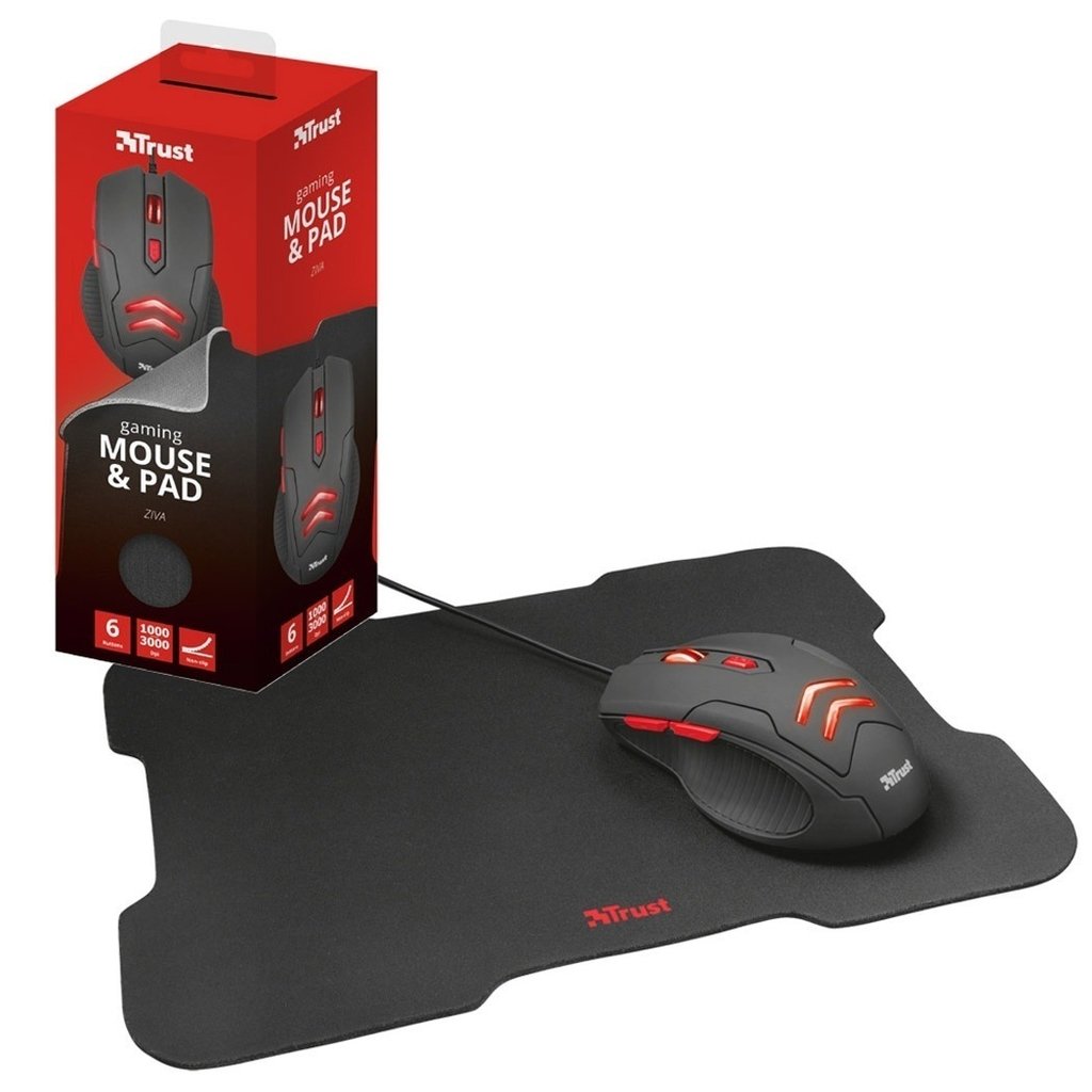 TRUST GAMING COMBO MOUSE ZIVA + PAD
