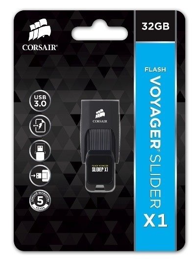 CORSAIR VOYAGER SLIDER X1 PEN DRIVE 32 GB USB 3.0