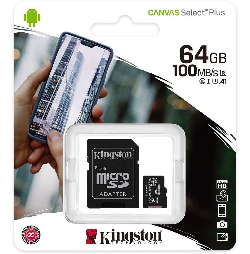 KINGSTON MICRO SD 64 GB 100MB/S