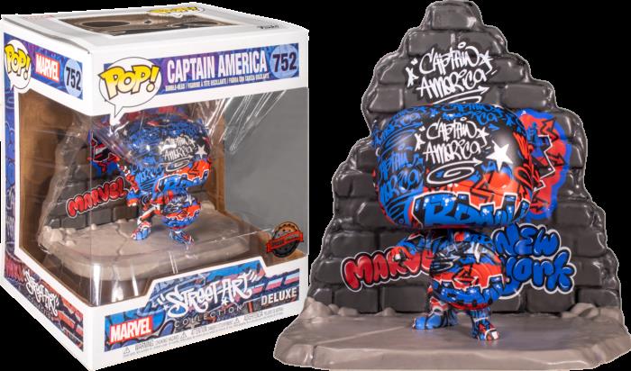 FUNKO POP CAPTAIN AMERICA STREET ART COLLECTION DELUXE 752