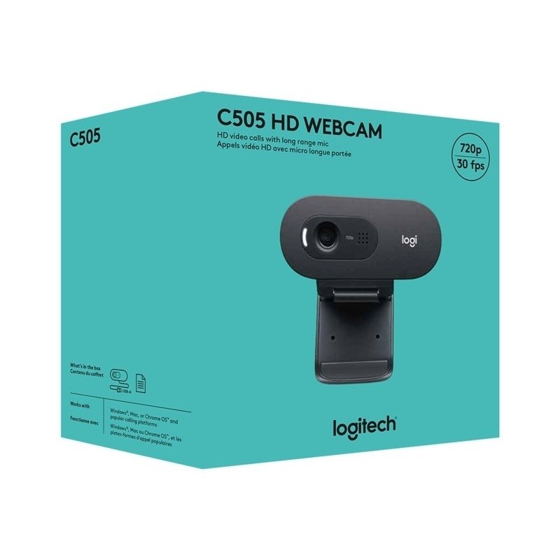 LOGITECH C505 HD WEBCAM 720P 30 FPS